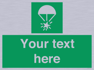 Custom sign safe condition Rocket parachute flare